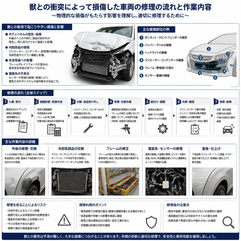 鈑金修理の流れを知ろう！