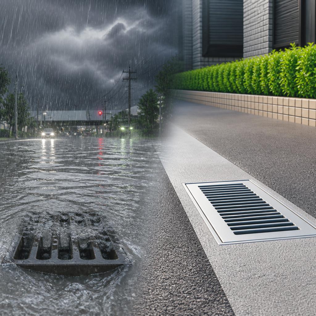 ゲリラ豪雨での冠水リスクを知り、安心の修理を！