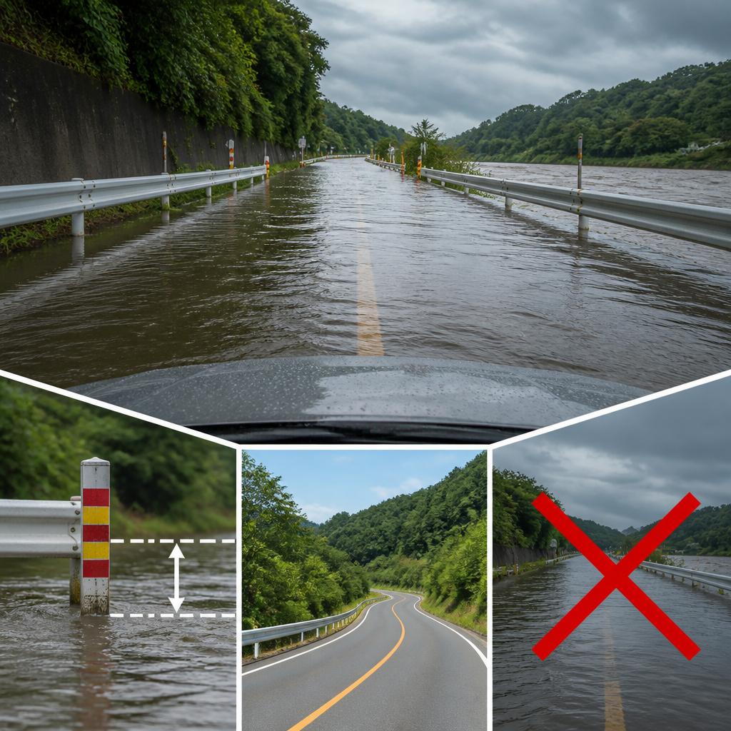 2. 冠水した道路での選択肢