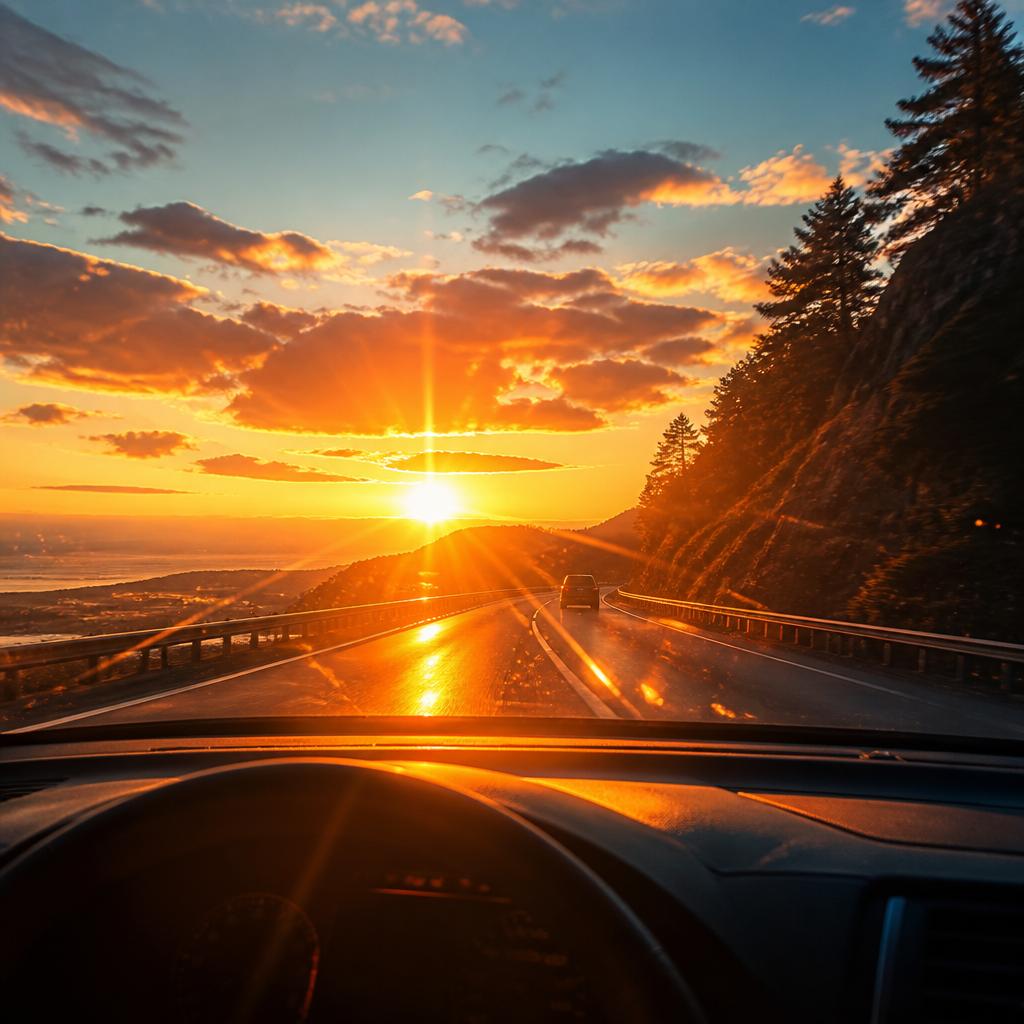 夕日がもたらす運転のリスク